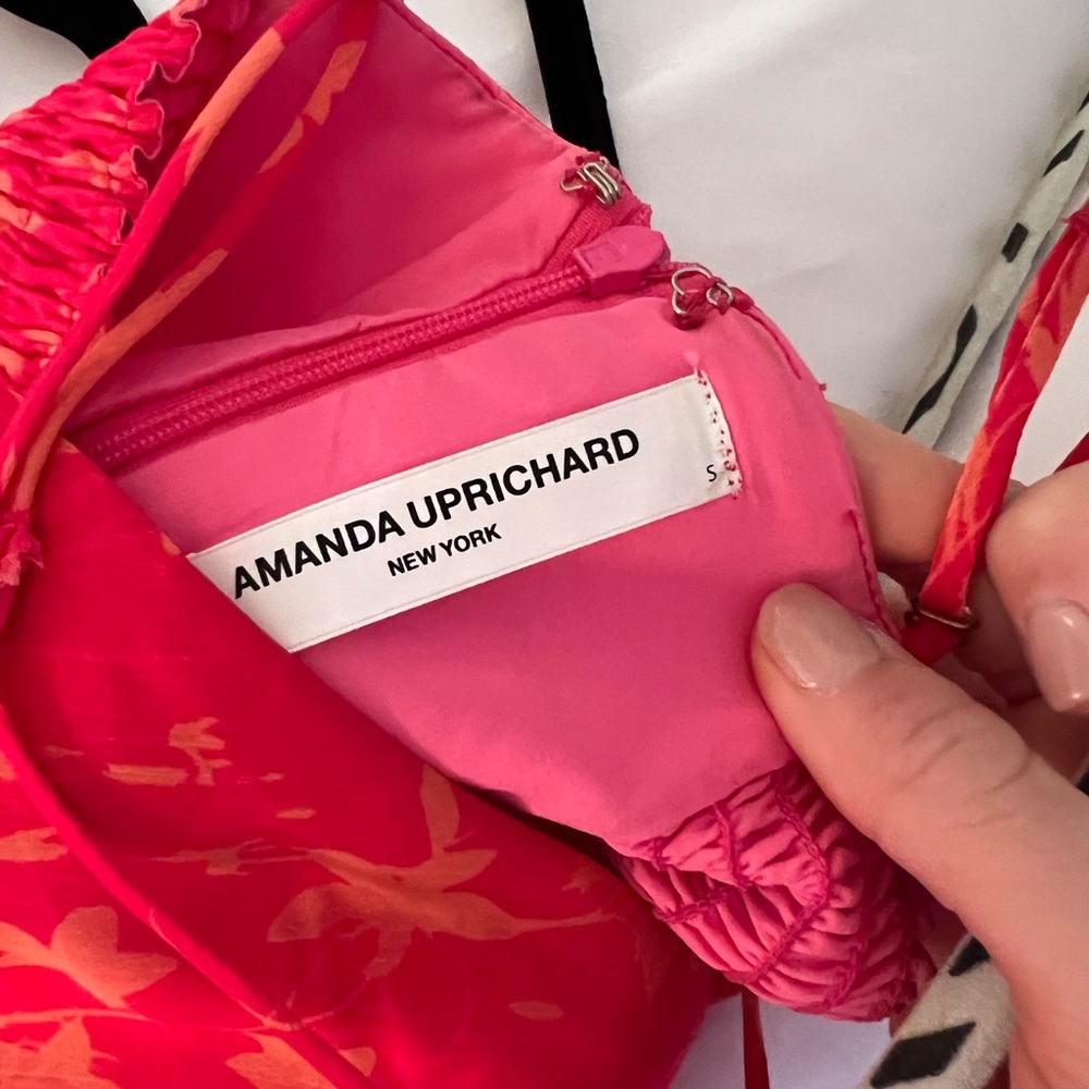 Amanda Uprichard Thaddea Maxi Dress in Pink Floral - Picture 5 of 9